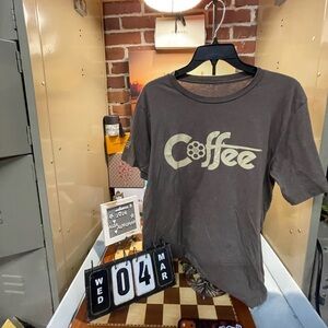 CALIBER COFFEE RIFLE T-SHIRT, BROW